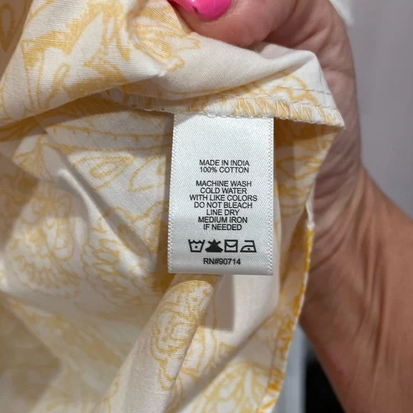 1. State. Dress. Short. Yellow and white. Size: XL. Short sleeve. NWOT. - Picture 4 of 6